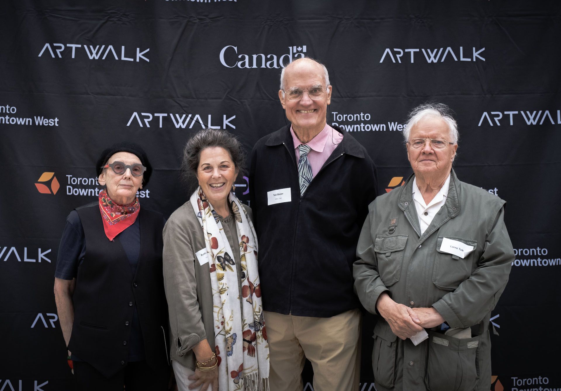 Artists (from L to R)_ Dr. Jeanne Randolph, Ruth Abernethy, Ted Bieler, Lorne Tulk